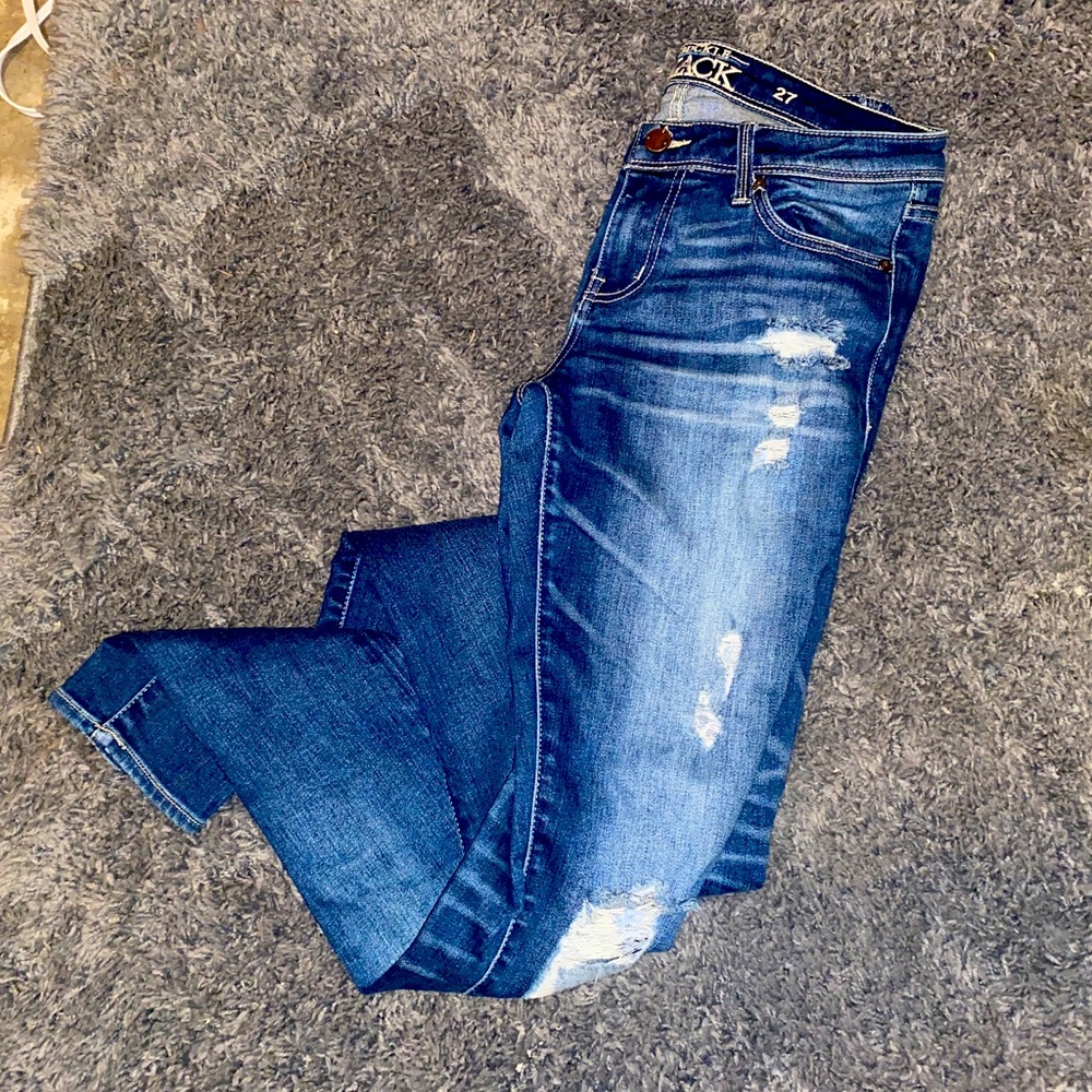 Buckle Black skinny jeans